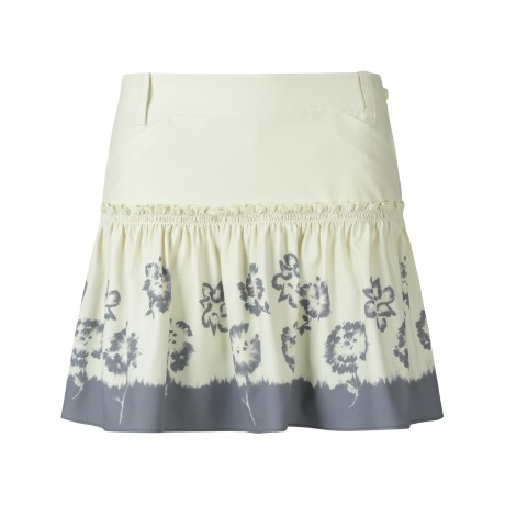 여성 플라워 프린트 타이다이 큐롯 스커트
