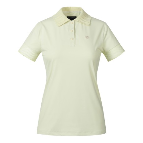 여성 소매 주름 포인트 반팔 티셔츠