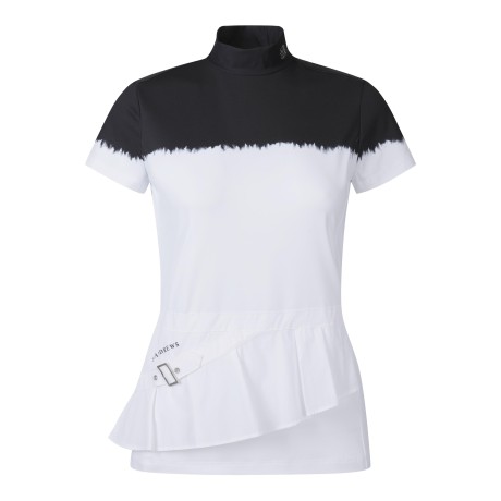 여성 그라데이션 프린트 반팔 티셔츠