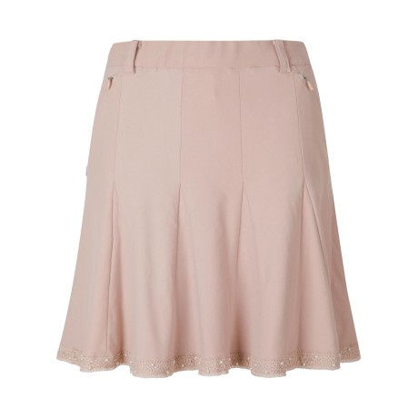 여성 진주 레이스 장식 큐롯 스커트