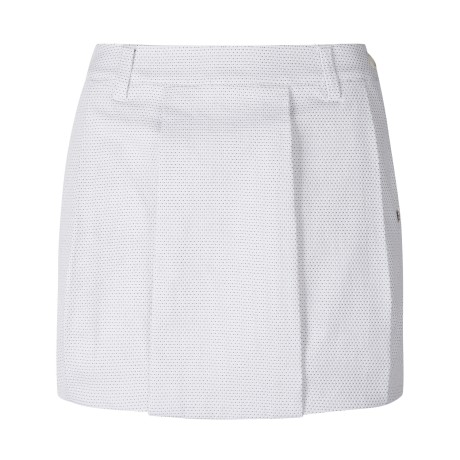 여성 스트레치 도트 자가드 스커트