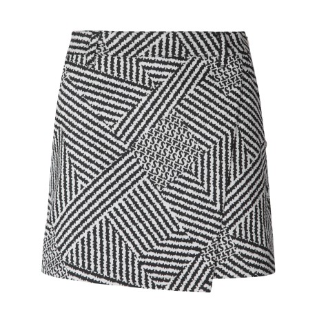 여성 스트라이프 패치 워크 스커트