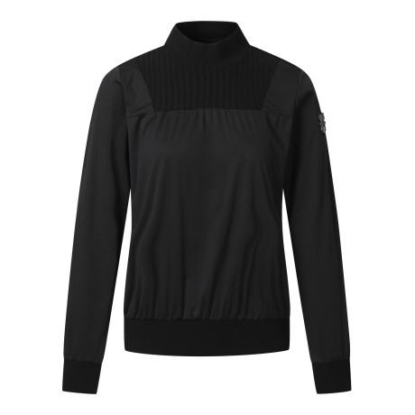 여성 니트 믹스 바람막이 긴팔티셔츠