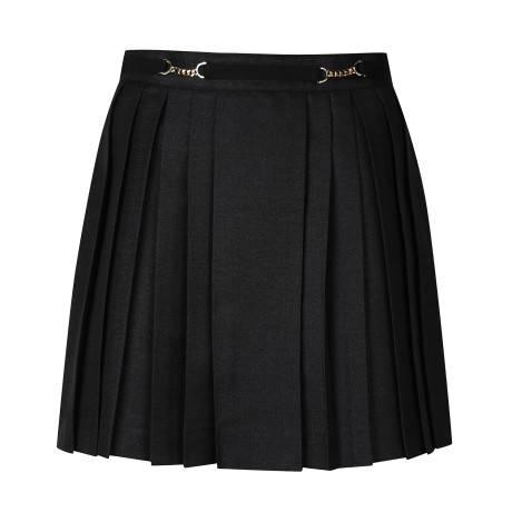 여성 체인 비트 포인트 플리츠 스커트