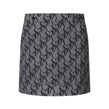 여성 STA 모노그램 프린트 퀼팅 스커트
