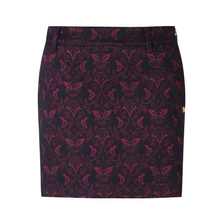 여성 고딕 다마스크 자가드 스커트
