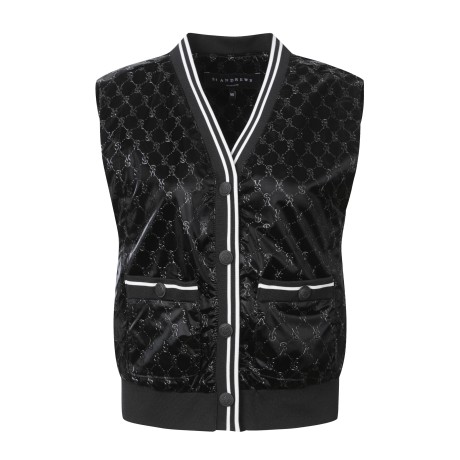 여성 시그니처 STA 엠보 점퍼 베스트