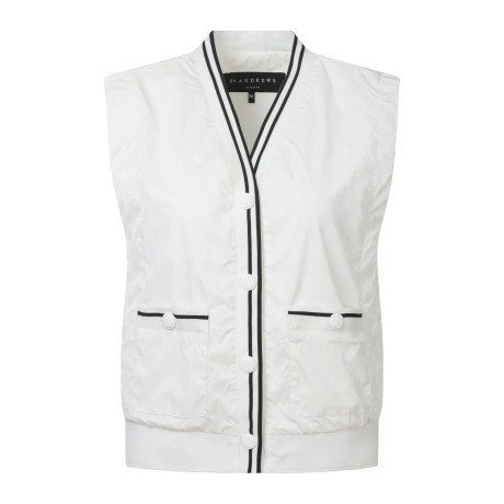 여성 시그니처 STA 엠보 점퍼 베스트