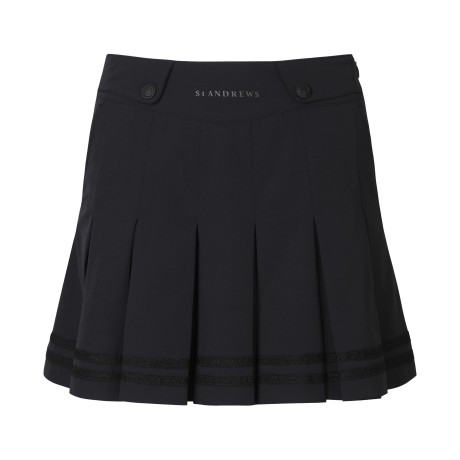 여성 레이스 라인 플리츠 큐롯 스커트