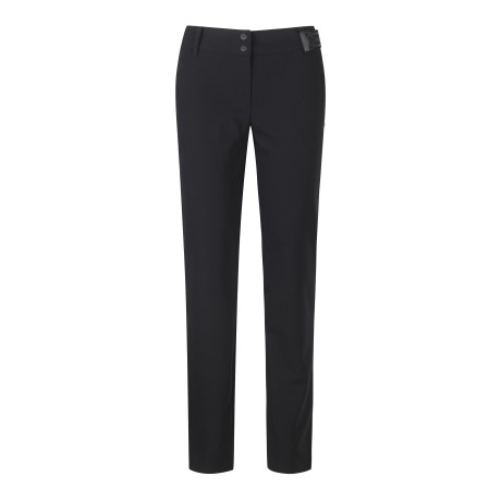 여성 탈착 벨트 포켓 로고 일자핏 팬츠