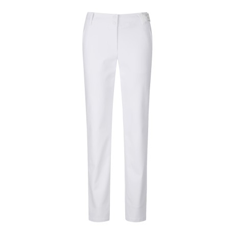 여성 탈착 벨트 포켓 로고 일자핏 팬츠