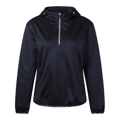 여성 하프 집업 후드 아노락 긴팔 티셔츠