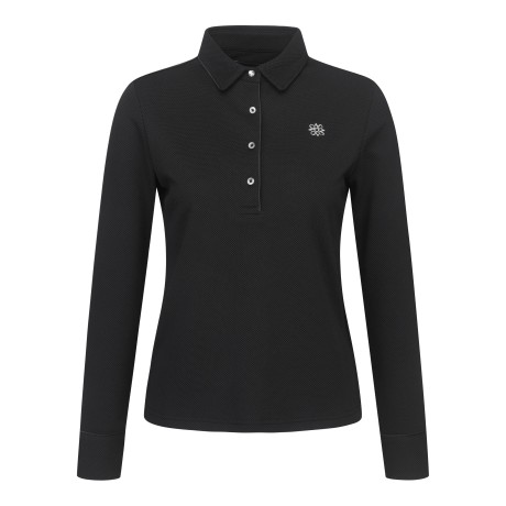 여성 별 심볼 피케 긴팔 티셔츠