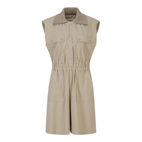 여성 니트 카라 슬리브리스 냉감 점프수트