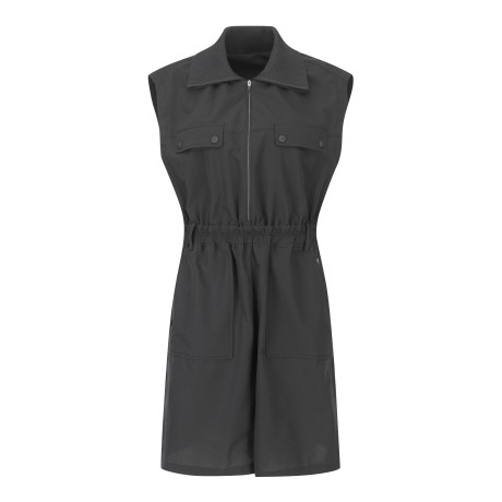 여성 니트 카라 슬리브리스 냉감 점프수트