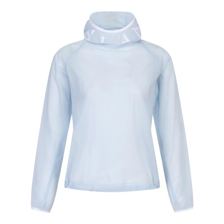 여성 후드 로고 프린트 패커블 아노락 점퍼