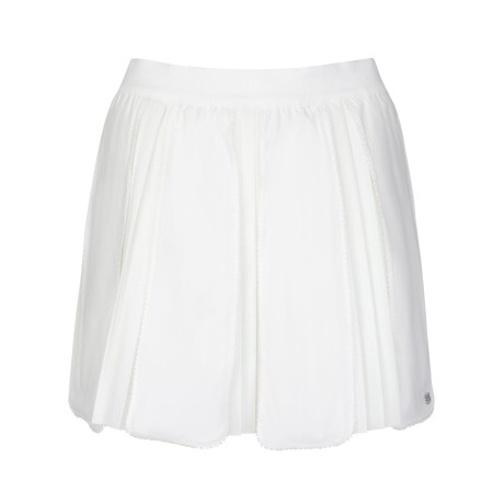 여성 레이스 라인 패널 플리츠 큐롯 스커트