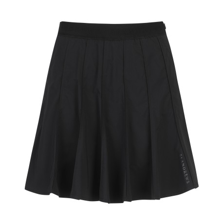 여성 울 밴딩 백 포켓 플레어 큐롯 스커트