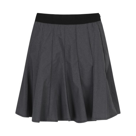 여성 울 밴딩 백 포켓 플레어 큐롯 스커트