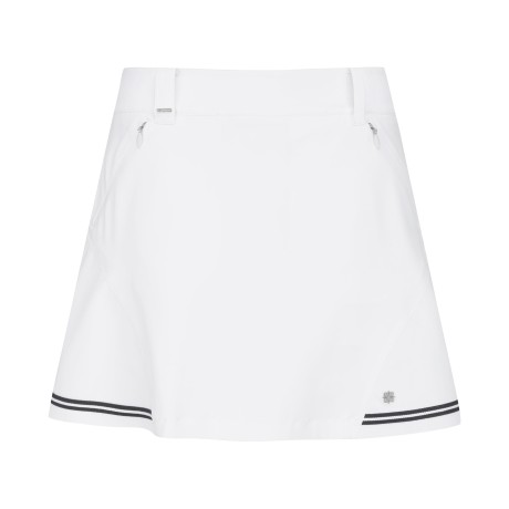 여성 컬러 라인 사선 절개 훌 큐롯 스커트