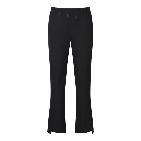 여성 오비 언발란스 스트레치 부츠컷 팬츠