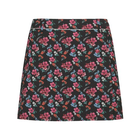 여성 트로피컬 플라워 프린트 스커트