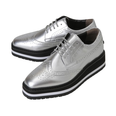 여성 유광 플랫폼 스파이크리스 골프화