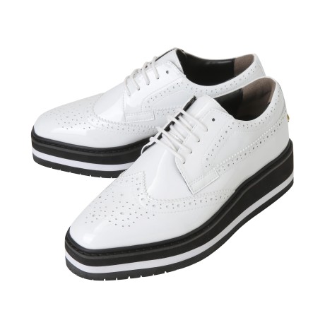 여성 유광 플랫폼 스파이크리스 골프화