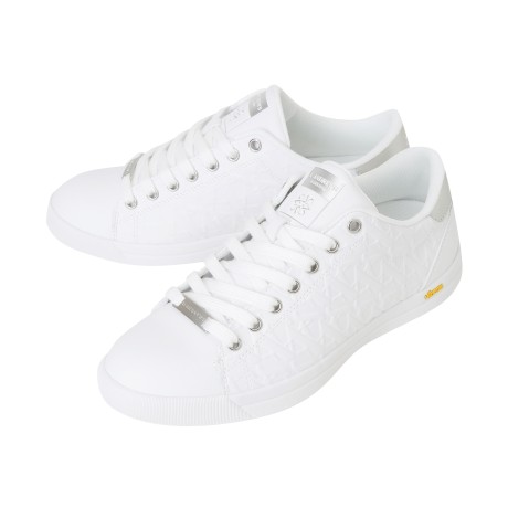 여성 엠보 모노그램 스파이크리스 골프화