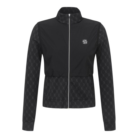 여성 크롭 레이어 냉감 저지 집업 긴팔 티셔츠