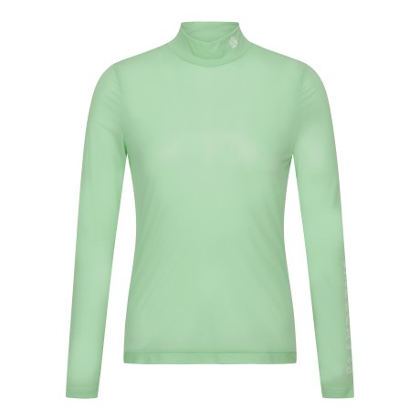 여성 로고 프린트 포인트 긴팔 이너 티셔츠