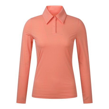 여성 카라 로고 엠보 포인트 냉감 긴팔 티셔츠