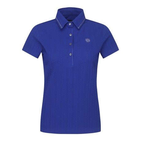 여성 엠보 자가드 반팔 티셔츠