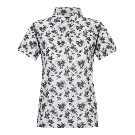 여성 트로피컬 프린트 반팔 티셔츠