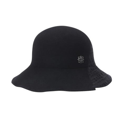 여성 별 심볼 레이스 자수 클로슈햇