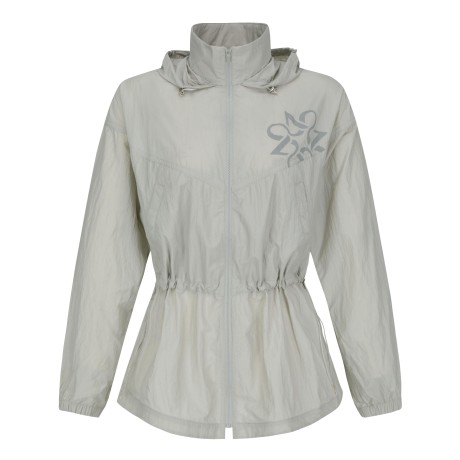 여성 별 심볼 허리 스트링 홑겹 바람막이