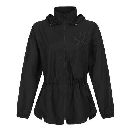 여성 별 심볼 허리 스트링 홑겹 바람막이