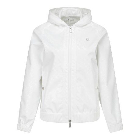 여성 별 심볼 STA 로고 후드 집업 점퍼