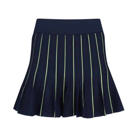 여성 스트라이프 니트 플레어 큐롯 스커트