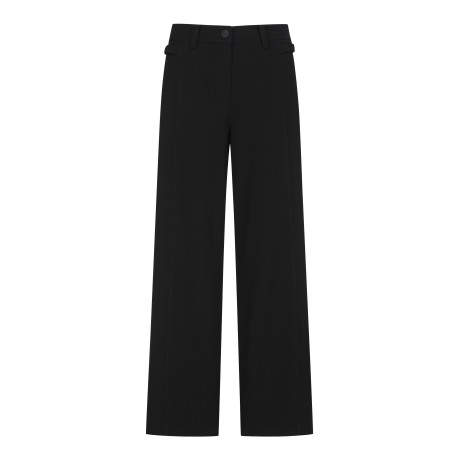 여성 미니멀 절개 와이드 팬츠