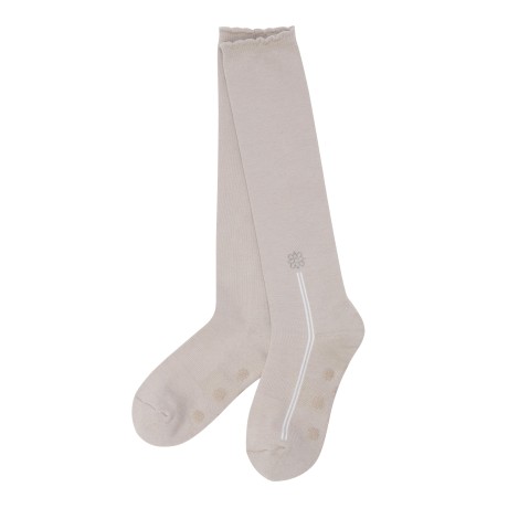 여성 별 심볼 핫픽스 라인 배색 니삭스