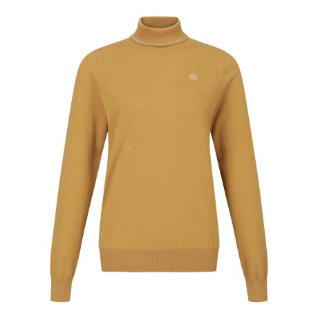 여성 별 심볼 글리터 라인 터틀넥 니트