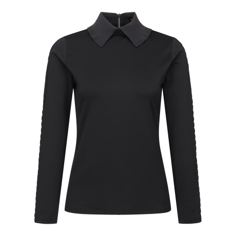 여성 별 심볼 니팅 카라 소프트 긴팔 티셔츠