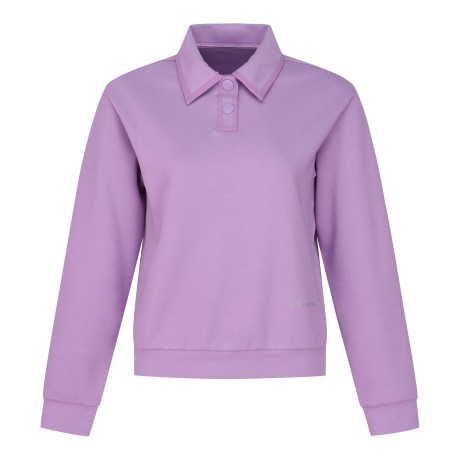 여성 별 심볼 솔리드 긴팔 티셔츠