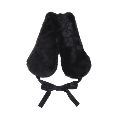 여성 부클 로고 스트랩 퍼 이어머프