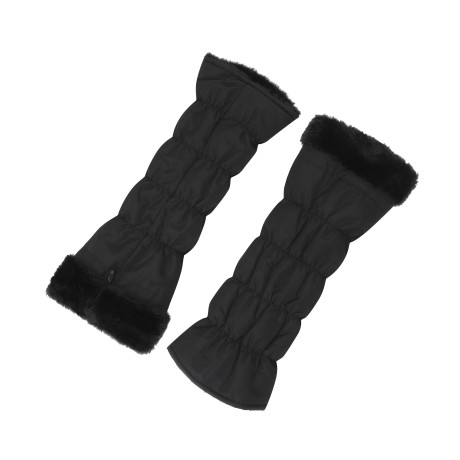 여성 별 심볼 패딩 퍼 레그워머