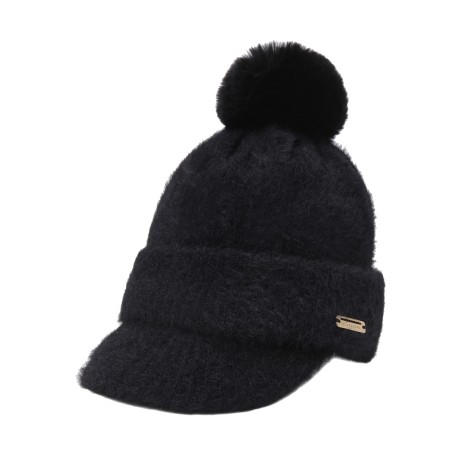 여성 방울 니트 캡