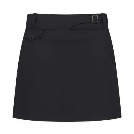 여성 심볼 부클 자수 벨트 A라인 큐롯 스커트