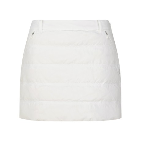 여성 로고 니팅 스티치 패딩 큐롯 스커트