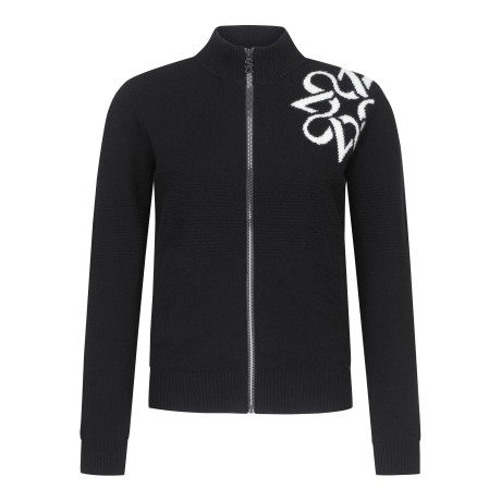 여성 별 심볼 캐시미어 믹스 집업 가디건